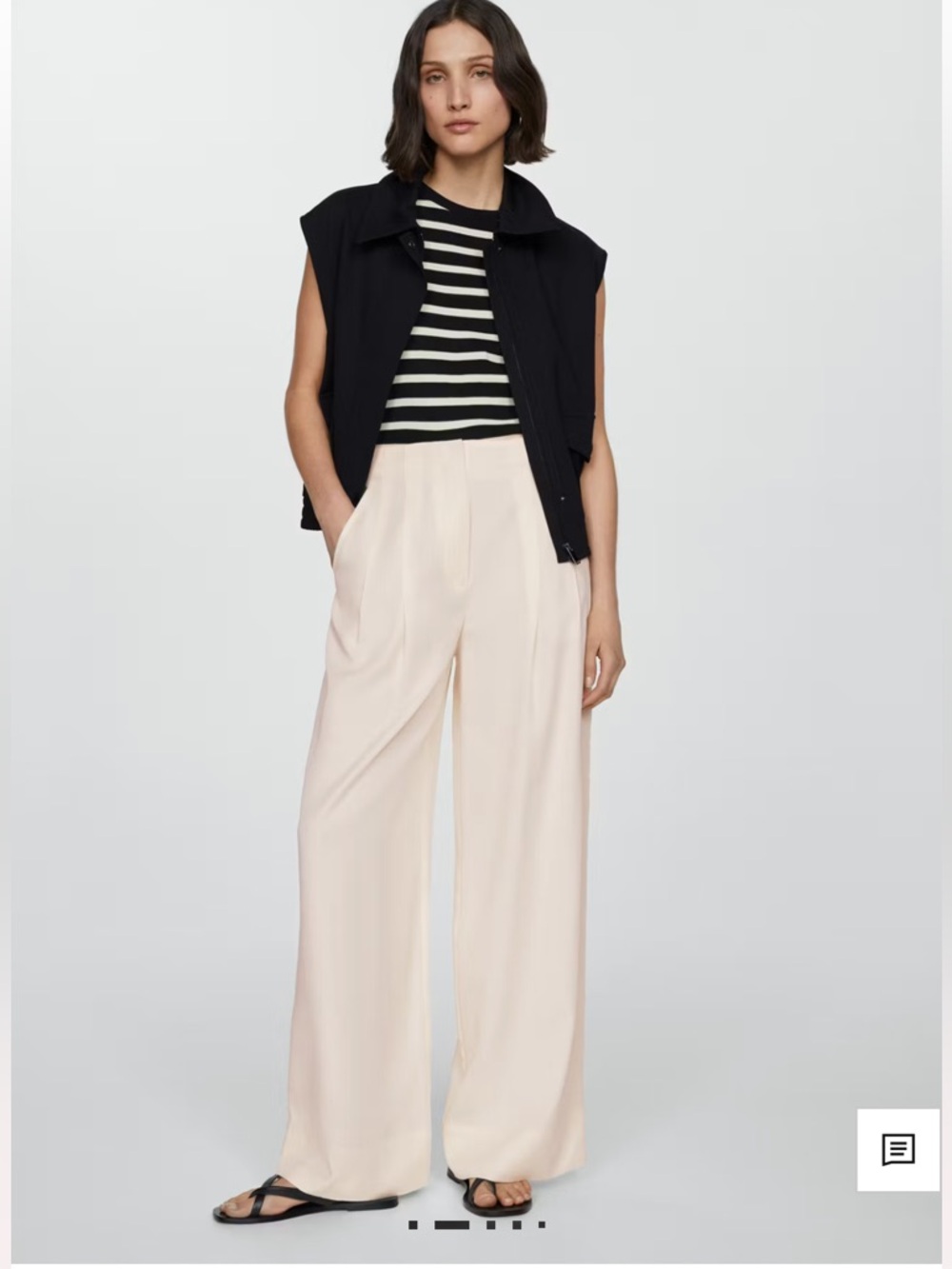 New Mango darts lyocell - Elegant High-Rise Pants